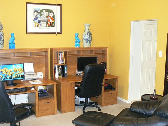 Formal dining room currently used as study
