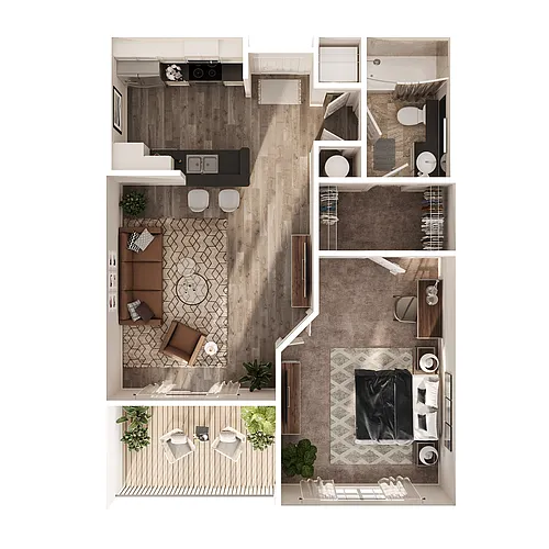 Floor plan 1 Bedroom