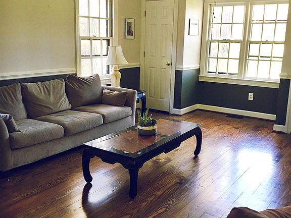 Living room with hardwood floors