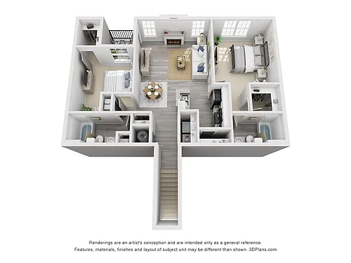 Floor plan The Spanish Moss Upper