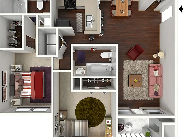 Cypress | 2 Bed 2 Bath | 1106 sq ft | Apartments Near Conyers | Lake St James Cypress | 2 Bed 2 Bath | 1106 sq ft | Apartments Near Conyers | Lake St James