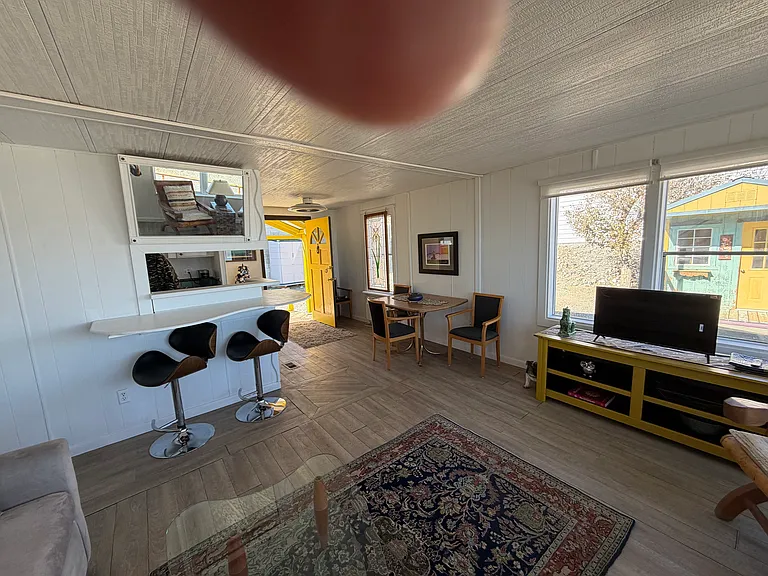 Living room bar and entry