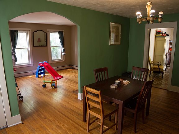 Dining room and parlor.
