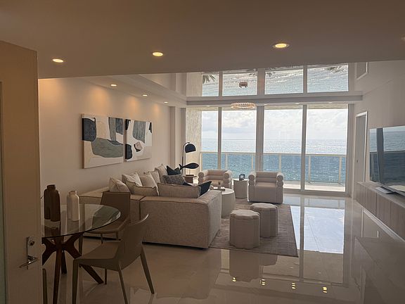 Coming into the Condo and looking into the Living Room and out to the Ocean
