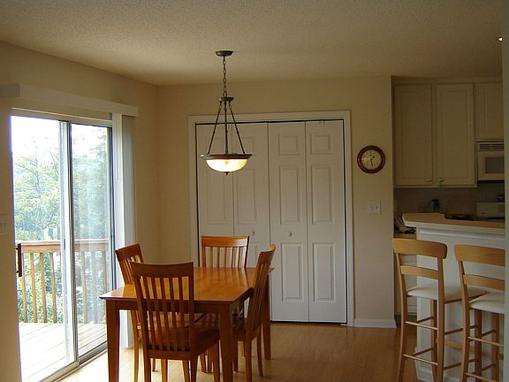 Breakfast Room with a View and entrance to Deck