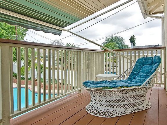 Master bedroom private deck
