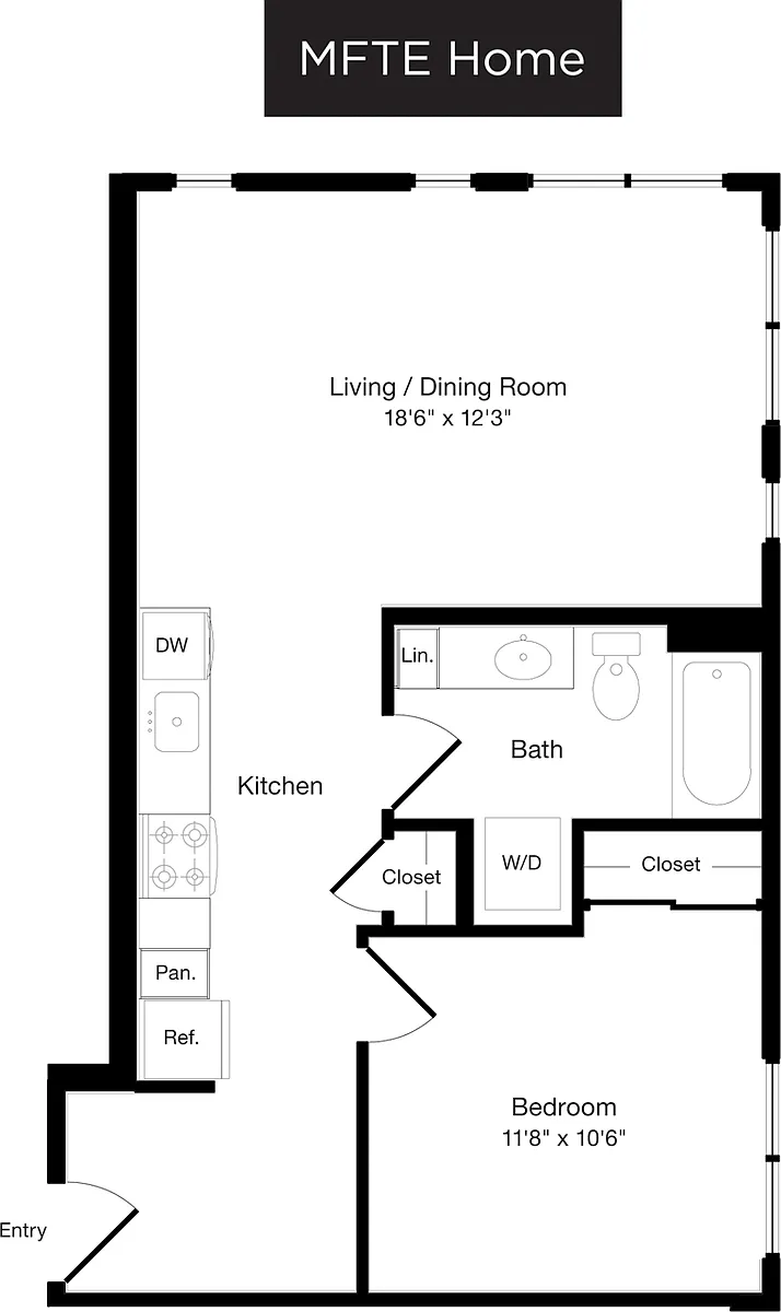 Floor plan A4 East- Income Restricted