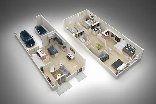 Floor plan 3 Bed/2.5 Bath