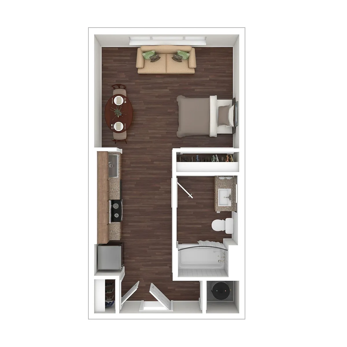 Floor plan Junior Suite 60% AMI