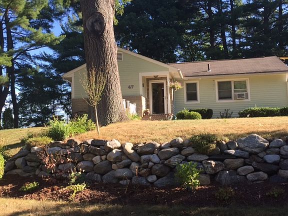 Gardens and rock wall