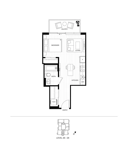 Floor plan T2-2603
