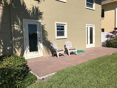 Large private waterfront patio