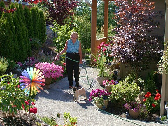There is lots of room to garden!