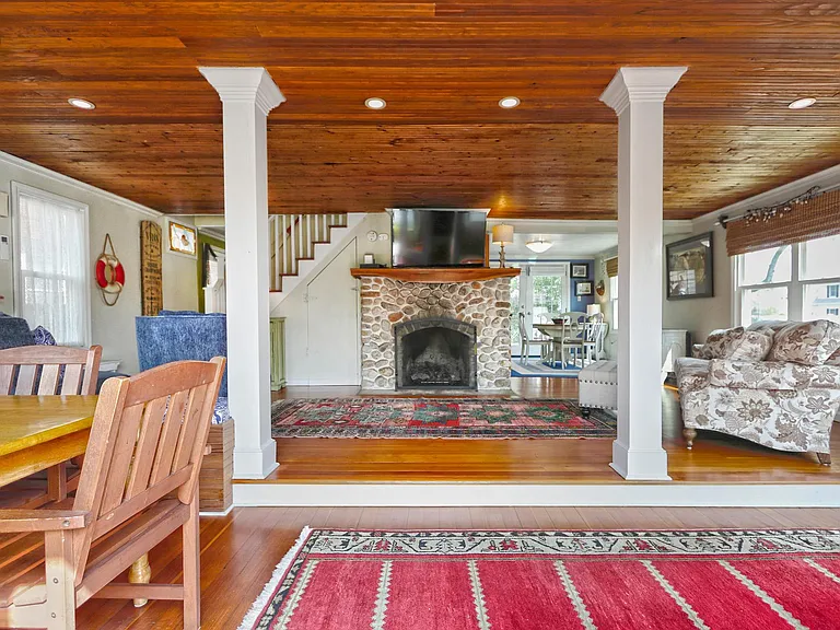 Living Room with gas fireplace