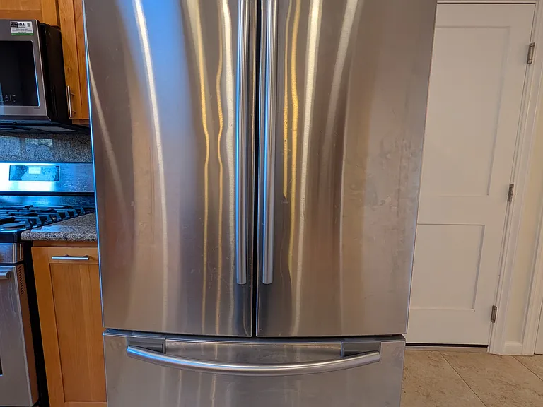 Large Samsung fridge.