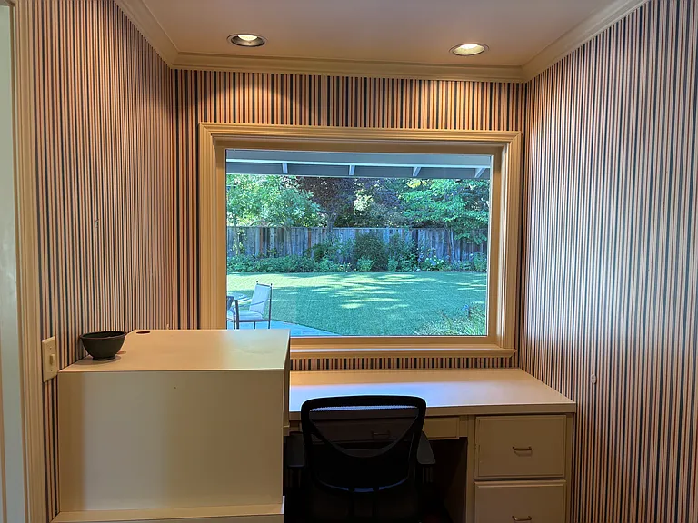 Office nook off the kitchen