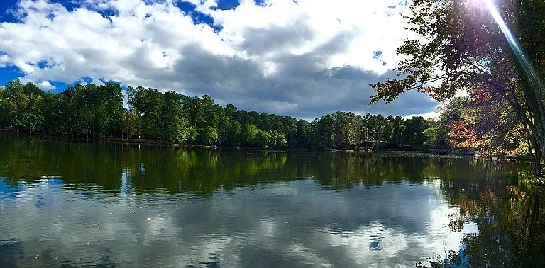12 acre fishing lake stocked with bass and brim