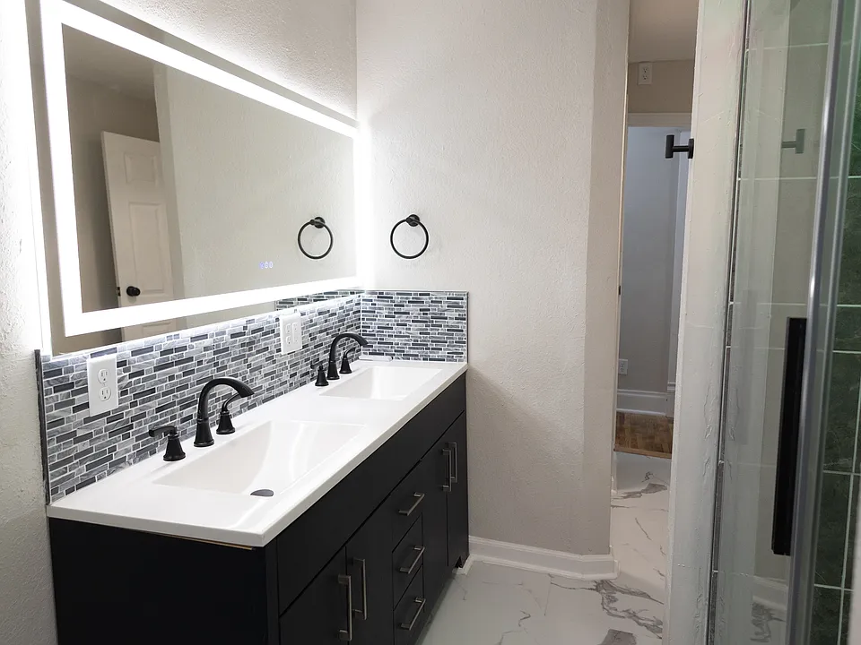 Vanity and mirror