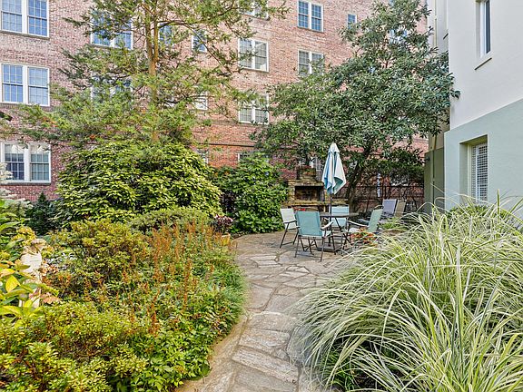 Residents have access to this private garden
