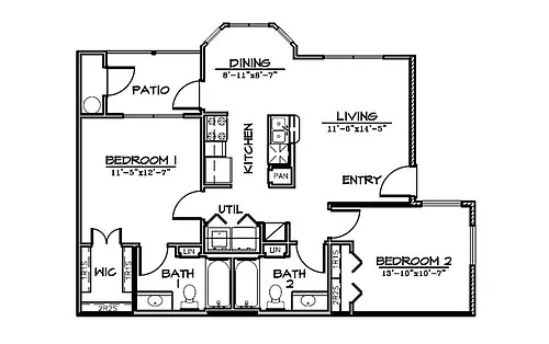 Floor plan 2X2