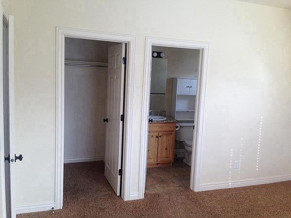 Master bedroom with walk in closet and own bathroom