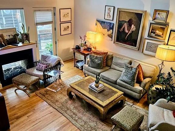 Entry room from above kitchen dinning area. Indoor/outdoor fireplace. First floor master off main room.
