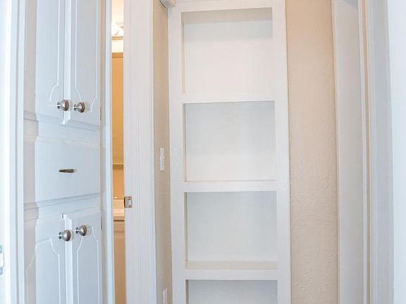 Hallway with lots of storage