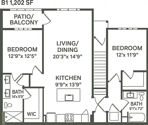 Floor plan B1