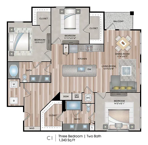 Floor plan C1