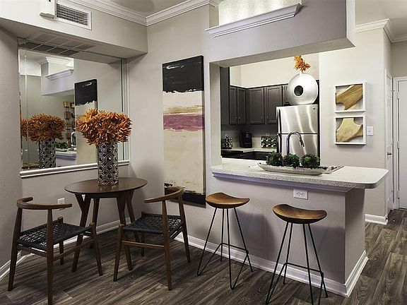 Breakfast bars and separate dining spaces make entertaining easy