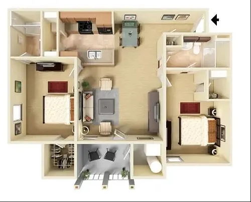 Floor plan 2br1aR