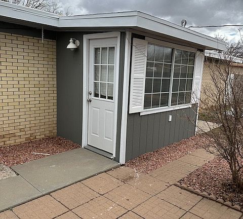 View of mudroom from the backyard