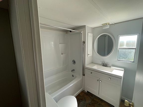 main bathroom with new tub insert