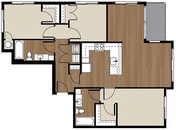 Floor plan Queen