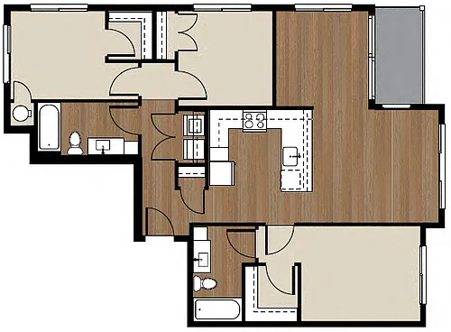 Floor plan Queen