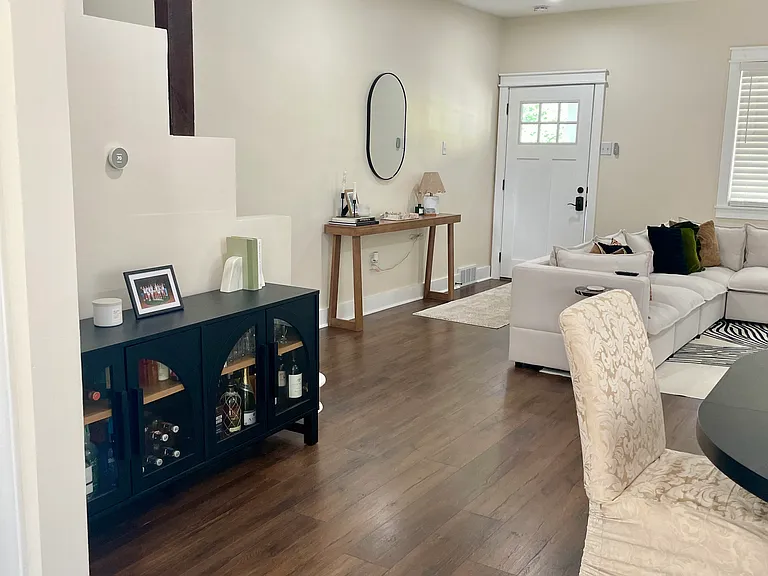 Open concept floor plan