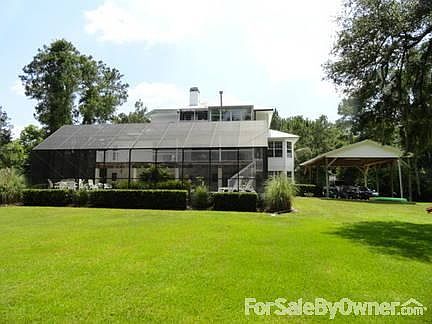 View of rear of house