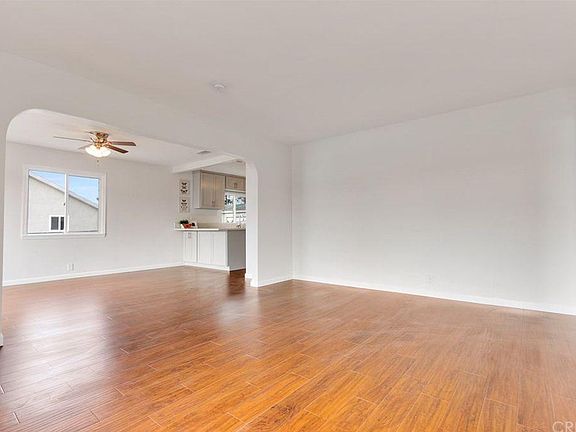 Living room and formal dining space