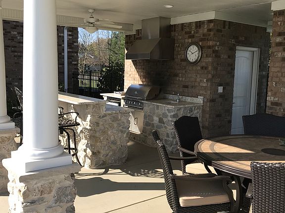 Outdoor kitchen  full  bath