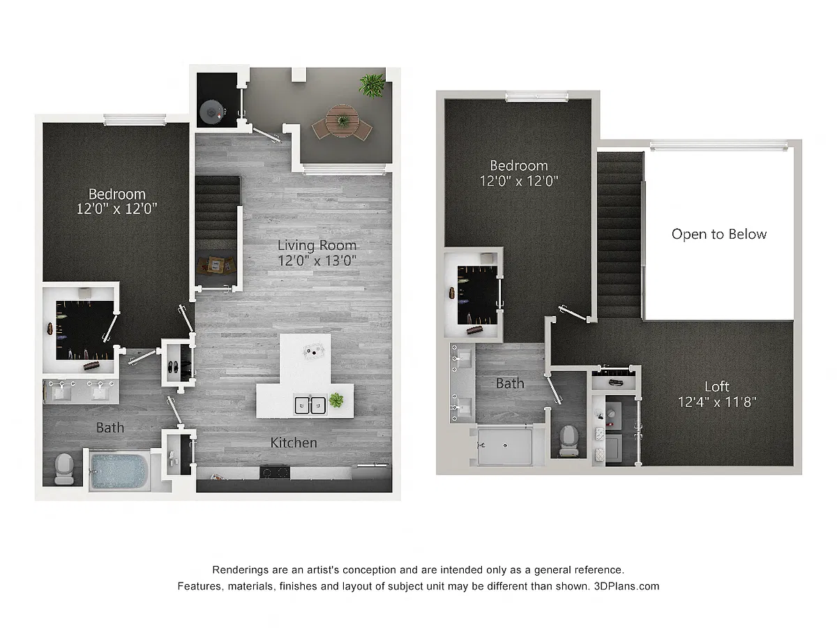 Floor plan Desert Escape Loft
