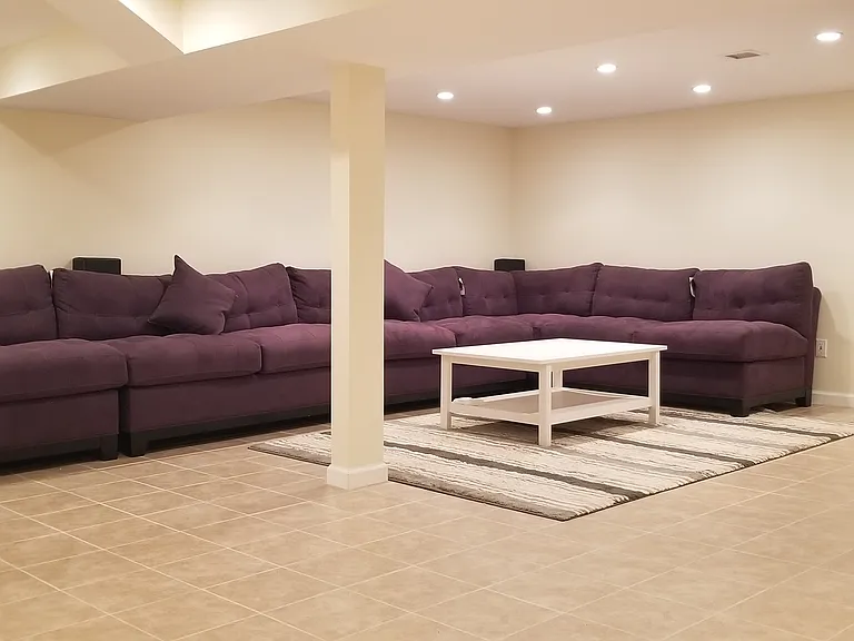 Basement - partially furnished