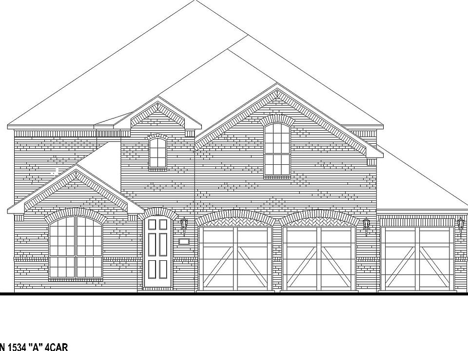 Plan 1534 Elevation A 4C