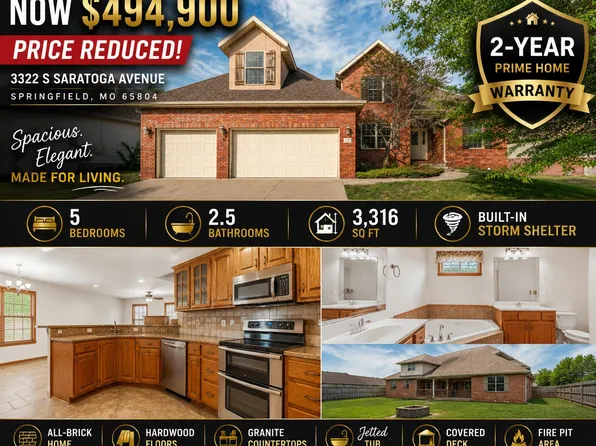 3322 S Saratoga Avenue, Springfield, MO 65804