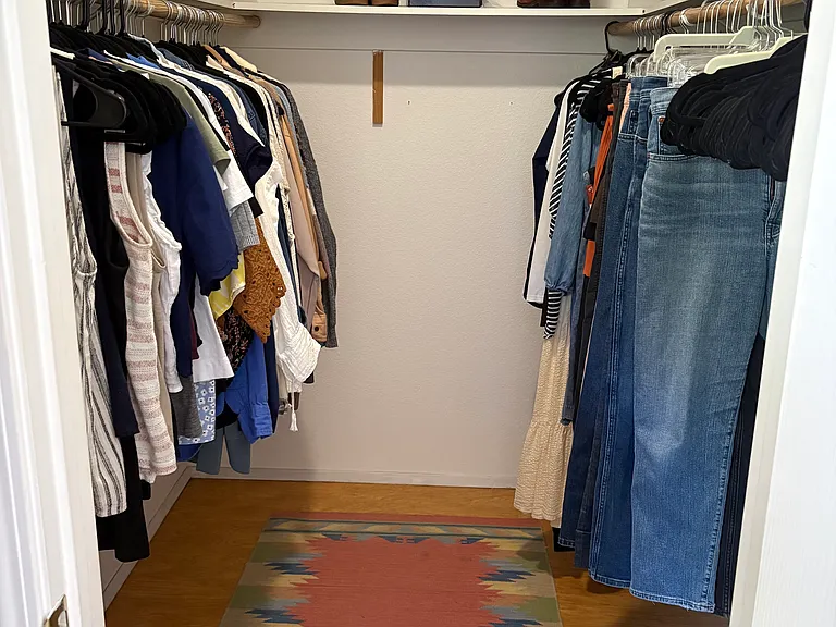 Walk in closet in Main bedroom