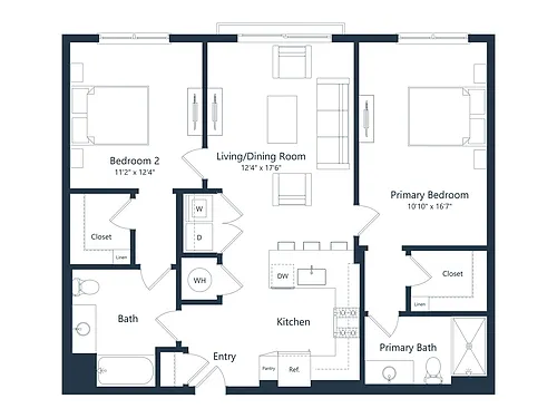 Floor plan C2M2 AFF