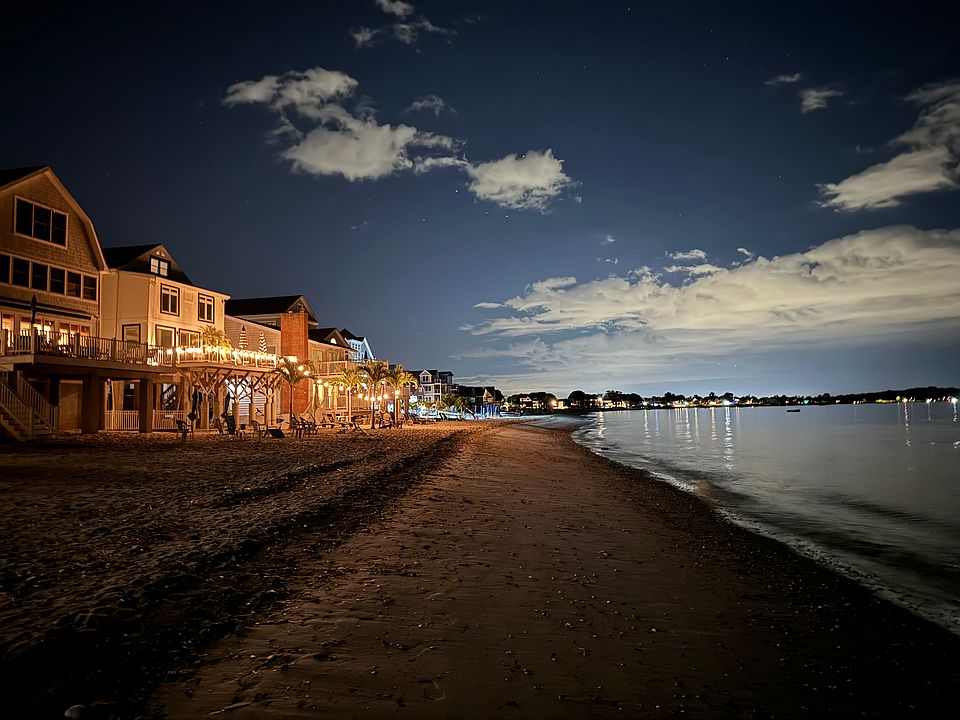 Beach across from the house on an evening stroll