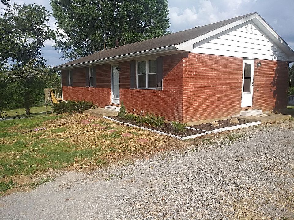 Right front view. New grass growing