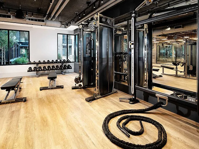 Fitness Center with Weights and Conditioning Equipment