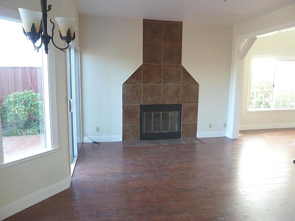 Living room with fireplace
