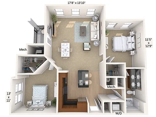 Floor plan B1-1-1068sq